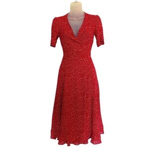 Reformation Floral Wrap Dress XS